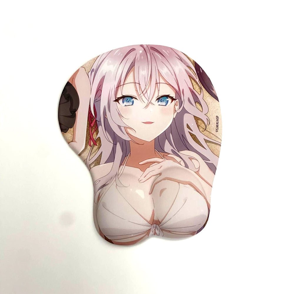 不時輕聲地以俄語遮羞的鄰座艾莉同學 滑鼠墊 艾莉莎 (泳裝) - Microworks ACG