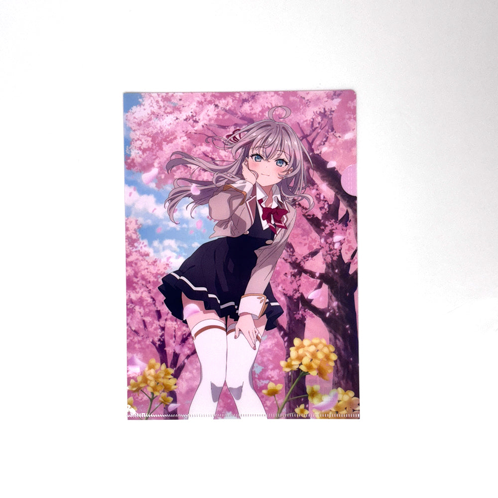不時輕聲地以俄語遮羞的鄰座艾莉同學 A4文件夾 艾莉莎 (櫻花)