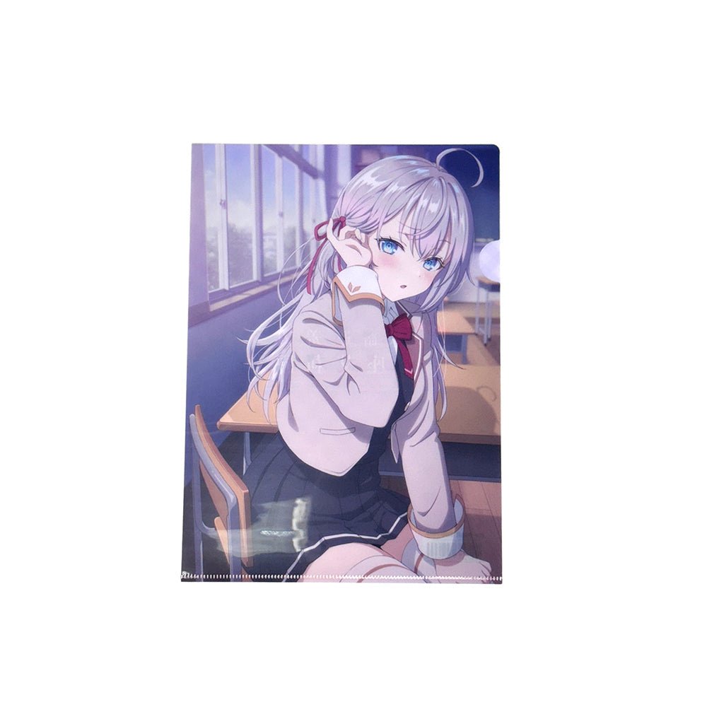 不時輕聲地以俄語遮羞的鄰座艾莉同學 A4文件夾 艾莉莎 (校服) - Microworks ACG