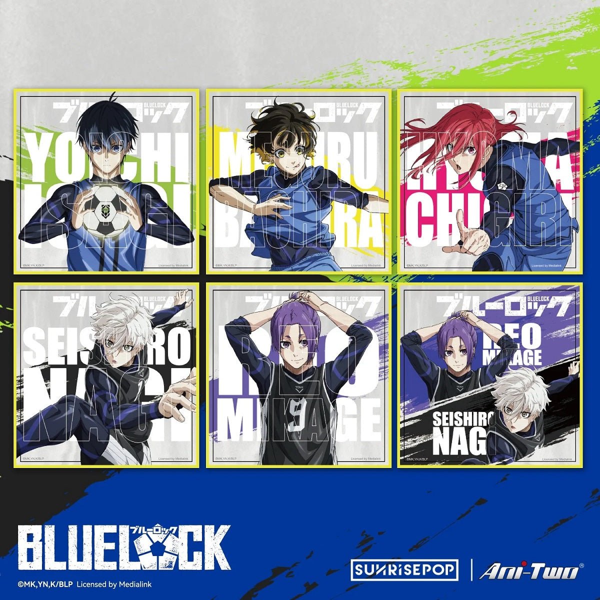 SUNRISEPOP [色紙]《藍色監獄》 (隨機 共6款) - Microworks ACG