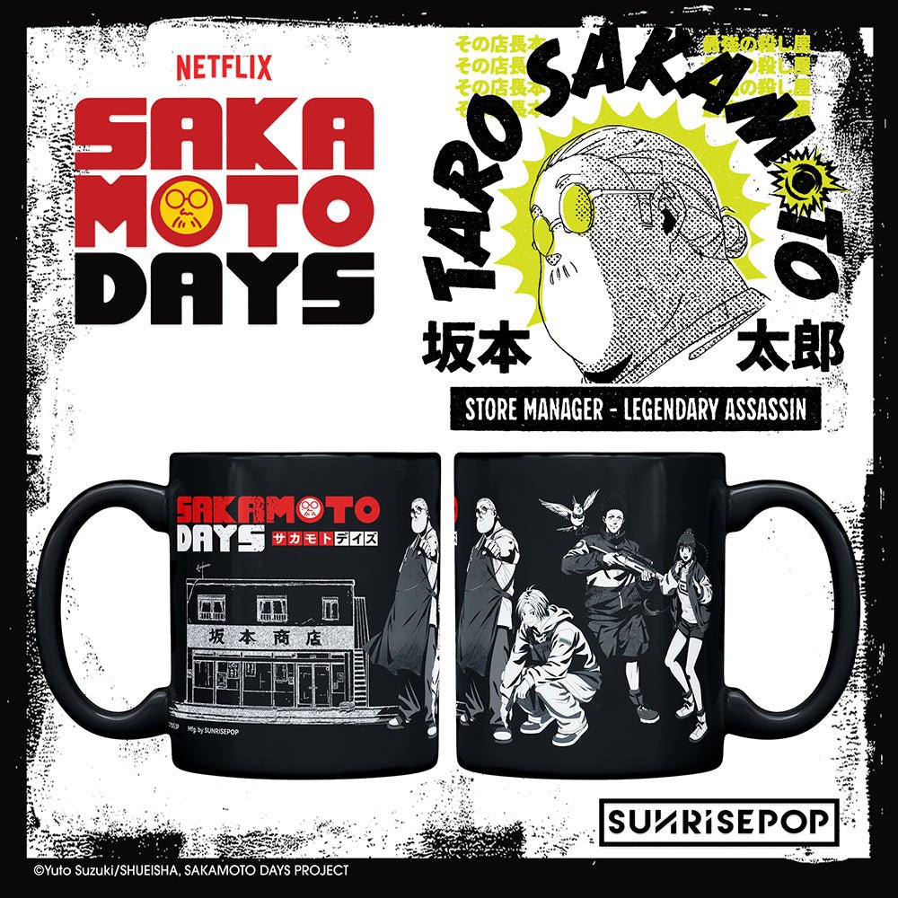 SUNRISEPOP [馬克杯]《SAKAMOTO DAYS坂本日常 》黑色 - Microworks ACG