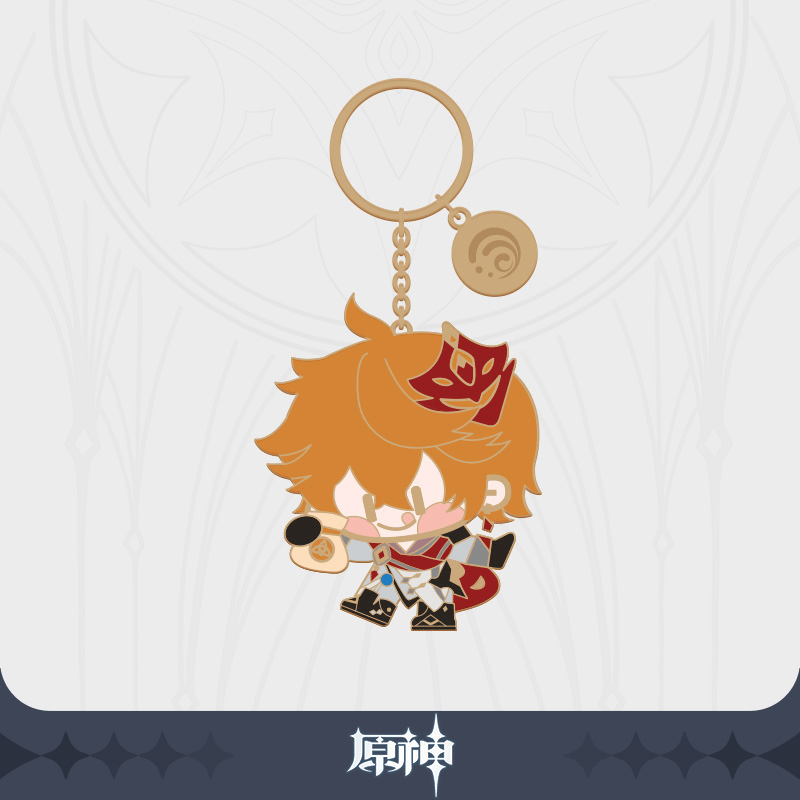 原神 金屬匙扣 Q版 達達利亞 - Microworks ACG