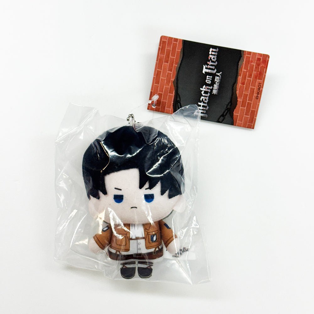 進撃的巨人 迷你毛公仔掛件 里維 - Microworks ACG