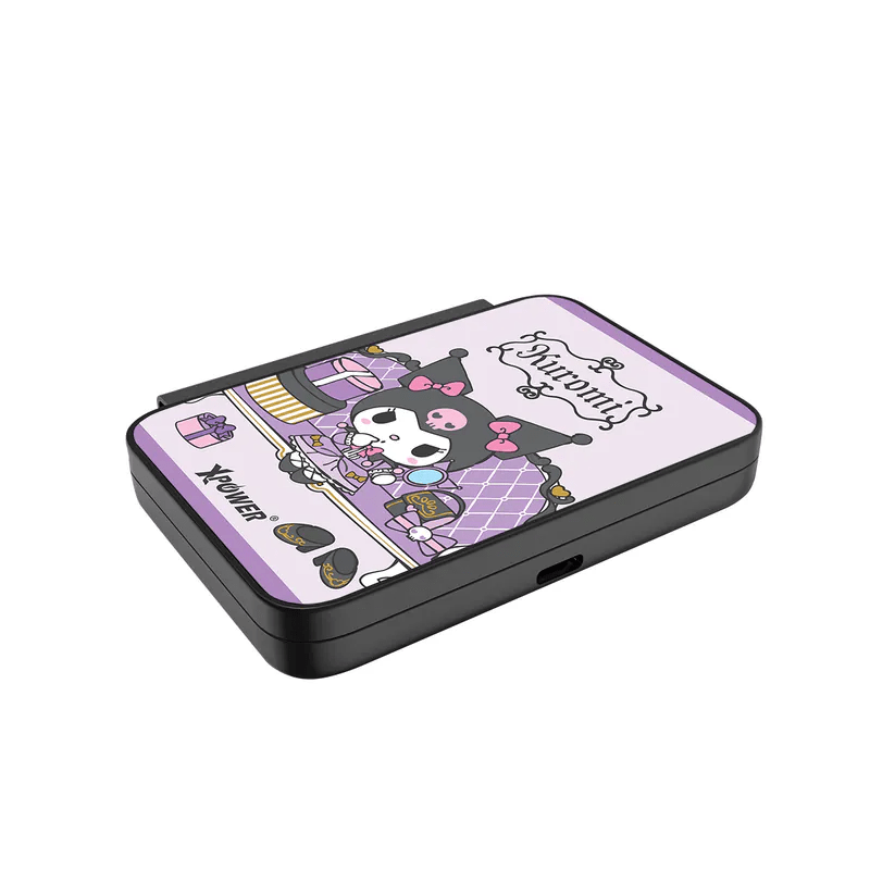 XPower x Sanrio Kuromi WLM9 3合1多功能咭片型無線充電器 - Microworks ACG