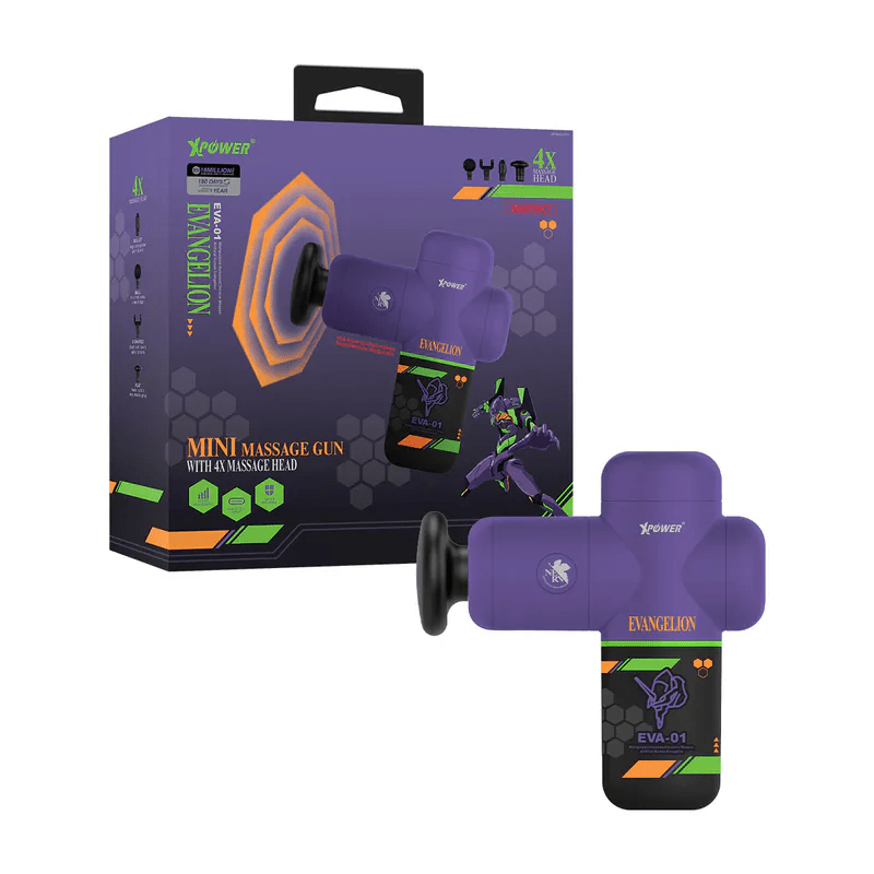 XPower《EVA新世紀福音戰士》EVA初號機 迷你肌肉按摩槍 (MG3) - Microworks ACG
