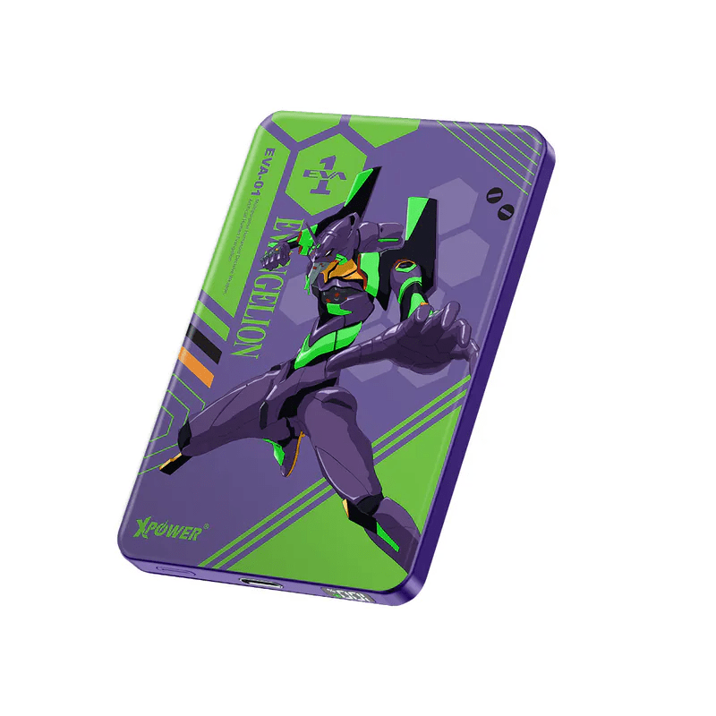 XPower《EVA新世紀福音戰士》MagSafe 3合1 10000mAh超薄數顯無線充電器 - Microworks ACG