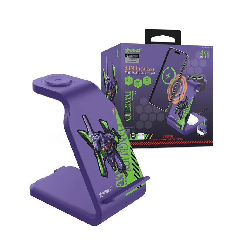 XPower《EVA新世紀福音戰士》EVA初號機 4合1多功能無線充電器 (WLS6) - Microworks ACG