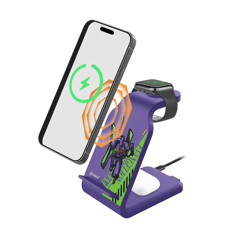 XPower《EVA新世紀福音戰士》EVA初號機 4合1多功能無線充電器 (WLS6) - Microworks ACG