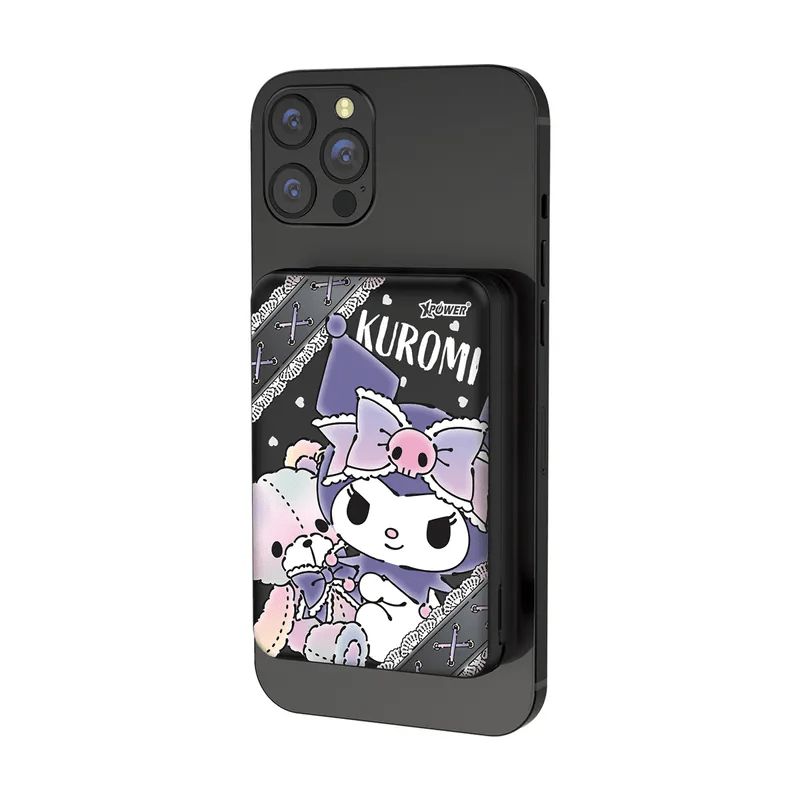 XPower x Sanrio Kuromi M10C 3合1磁吸無線快充+PD 3.0外置充電器 - Microworks ACG