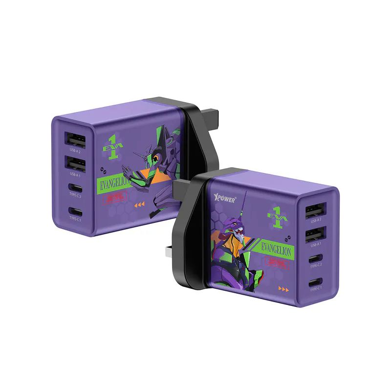 XPower《EVA新世紀福音戰士》30W 4輸出PD快充充電器 (WC30)