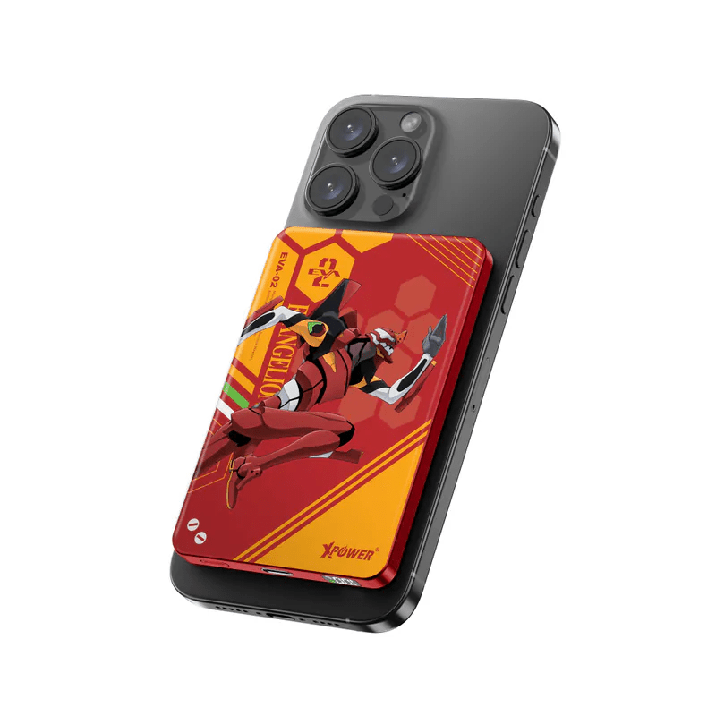 XPower《EVA新世紀福音戰士》MagSafe 3合1 10000mAh超薄數顯無線充電器 - Microworks ACG