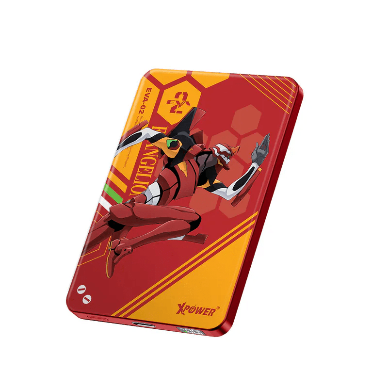 XPower《EVA新世紀福音戰士》MagSafe 3合1 10000mAh超薄數顯無線充電器 - Microworks ACG