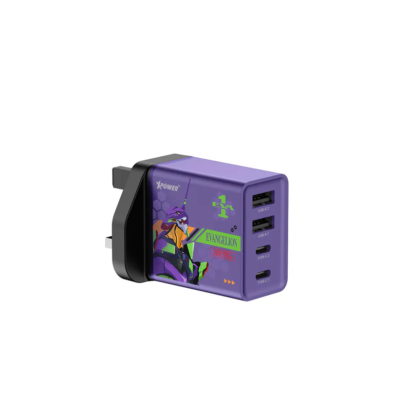 XPower《EVA新世紀福音戰士》30W 4輸出PD快充充電器 (WC30)