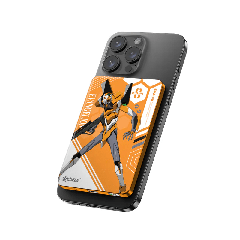 XPower《EVA新世紀福音戰士》MagSafe 3合1 10000mAh超薄數顯無線充電器 - Microworks ACG