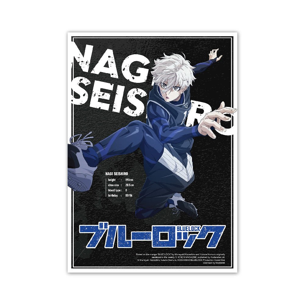 藍色監獄 A3金屬海報 凪誠士郎 - Microworks ACG