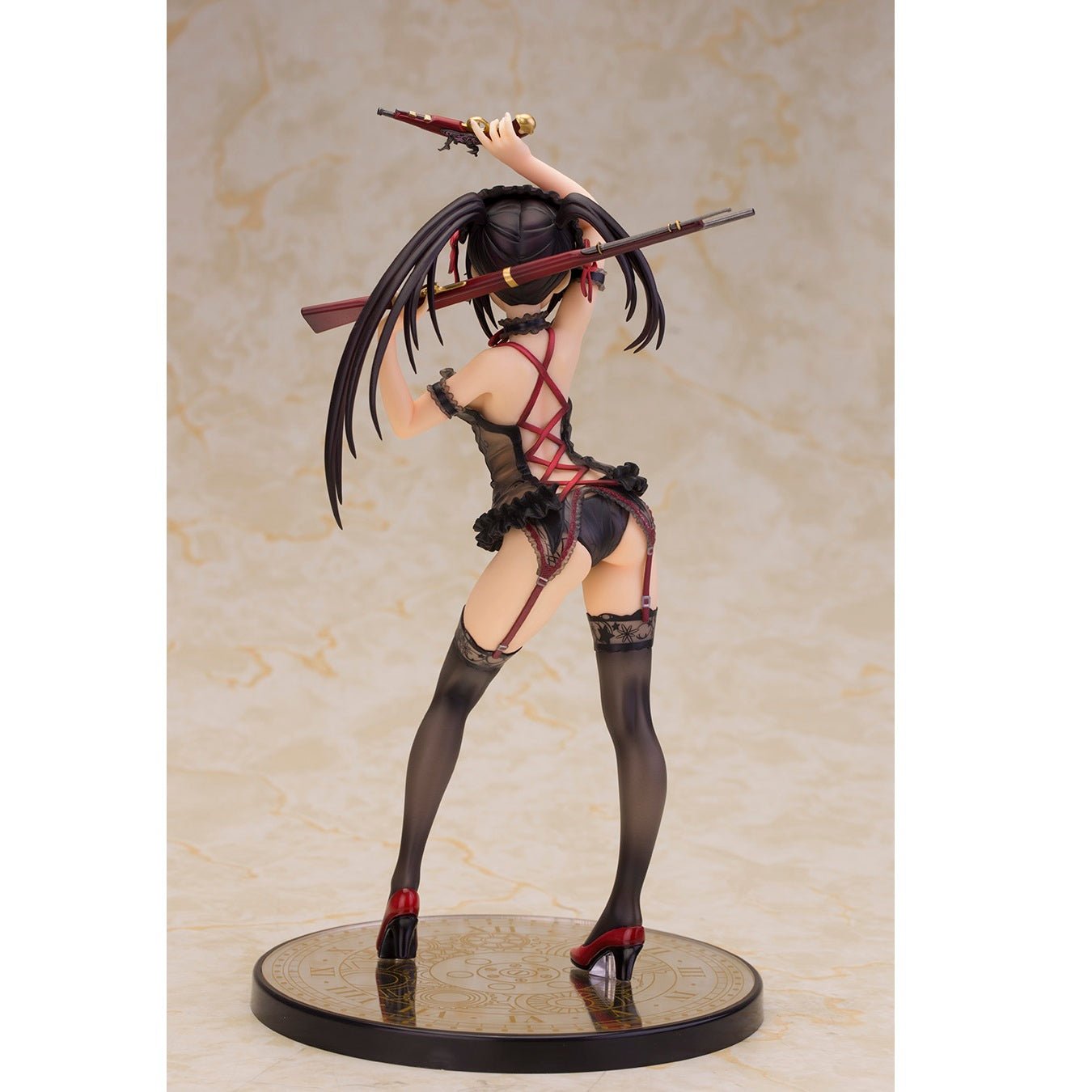 Alphamax《約會大作戰》1/7時崎狂三(女性內衣Ver.Black color)(特典版)(再販) - Microworks ACG