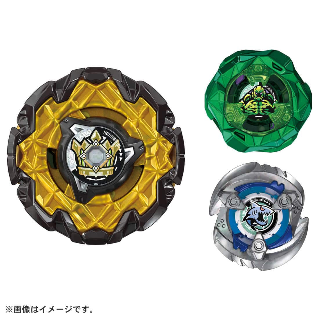 《預訂》Takara Tomy《爆旋陀螺X》CX-11 甲板套裝 (帝皇霸權 HOp, 魔像巨石 M-85HN, 烈鯊鰓刃 5-60FB)
