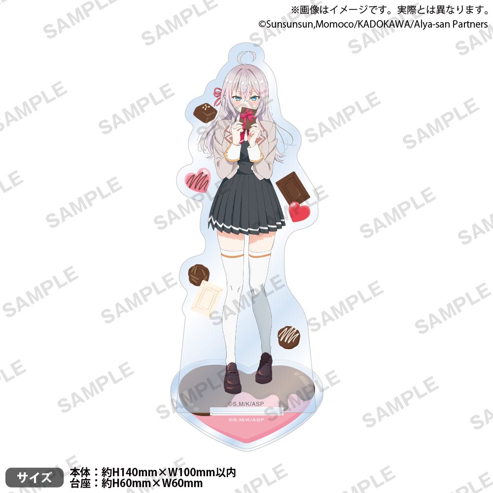 Bushiroad Creative《不時輕聲地以俄語遮羞的鄰座艾莉同學》壓克力立牌 艾莉莎(情人節) - Microworks ACG