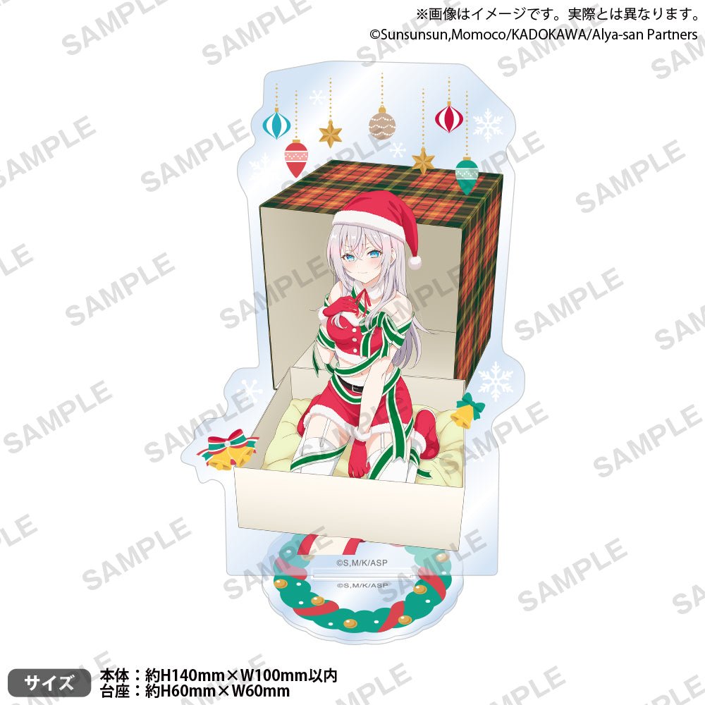 Bushiroad Creative《不時輕聲地以俄語遮羞的鄰座艾莉同學》壓克力立牌 艾莉莎(聖誕節) - Microworks ACG