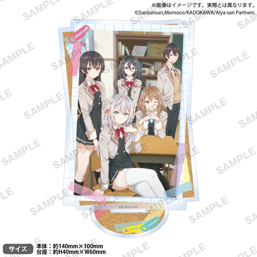 Bushiroad Creative《不時輕聲地以俄語遮羞的鄰座艾莉同學》壓克力相架(校園) - Microworks ACG