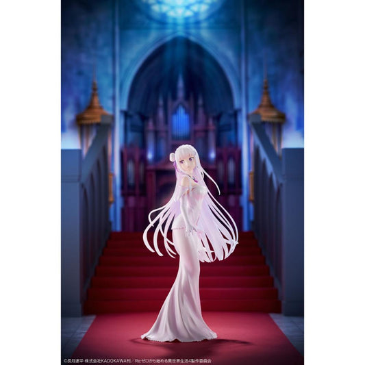 《預訂》Design COCO Re：從零開始的異世界生活 愛蜜莉雅 婚紗 Ver. 1/7 比例手辦 - Microworks ACG
