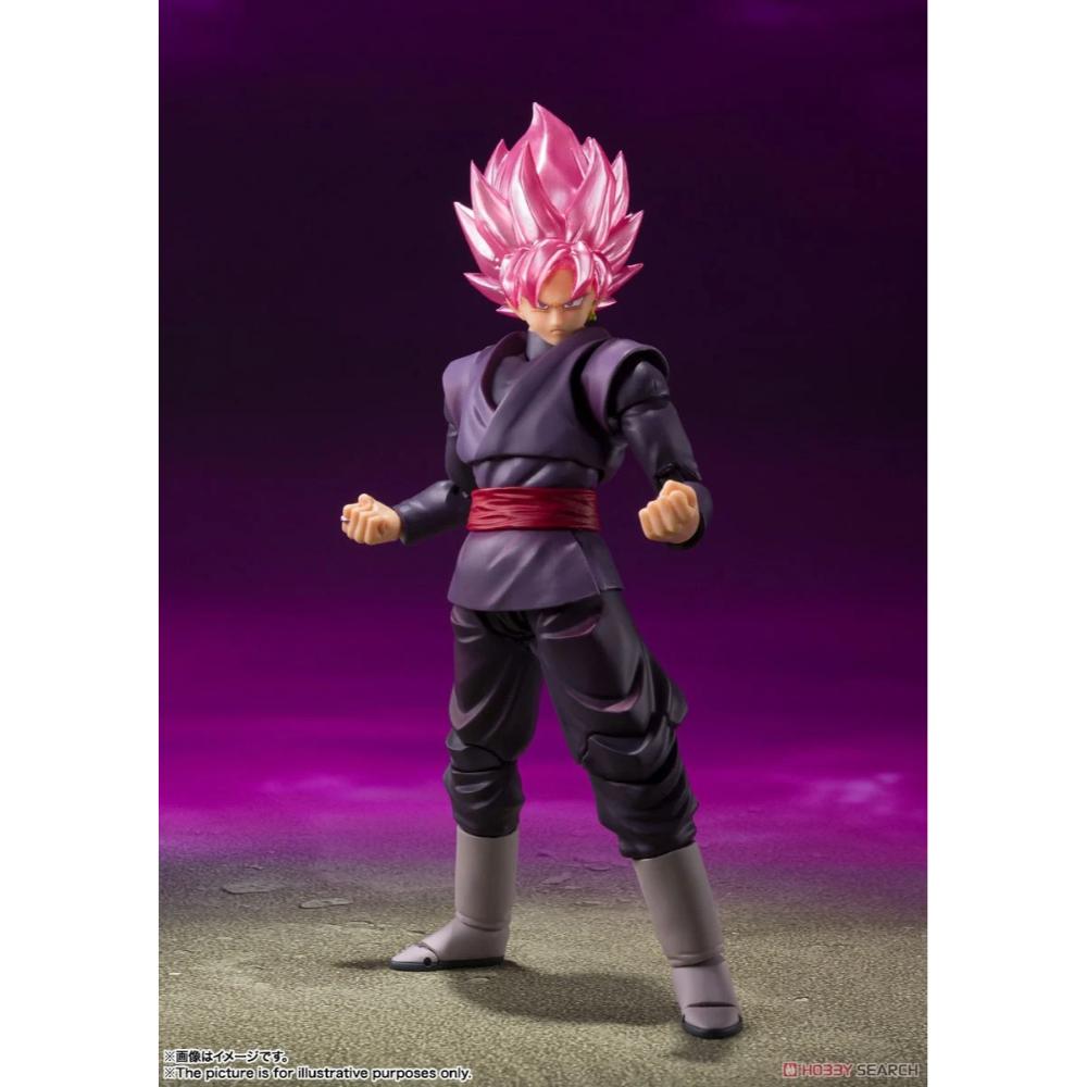 《預訂已截單》Bandai [SHF]《龍珠超》黑悟空 - 超級撒亞人玫瑰 - (2025版) - Microworks ACG