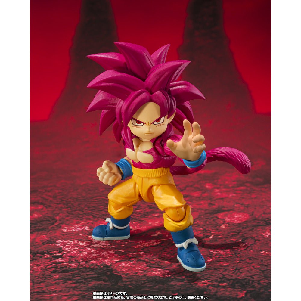 《預訂已截單》Bandai [魂SHOP限定] SHF 超級撒亞人4 孫悟空 (迷你) - 大魔 - 《2025年12月發售》(只限商店取貨) - Microworks ACG