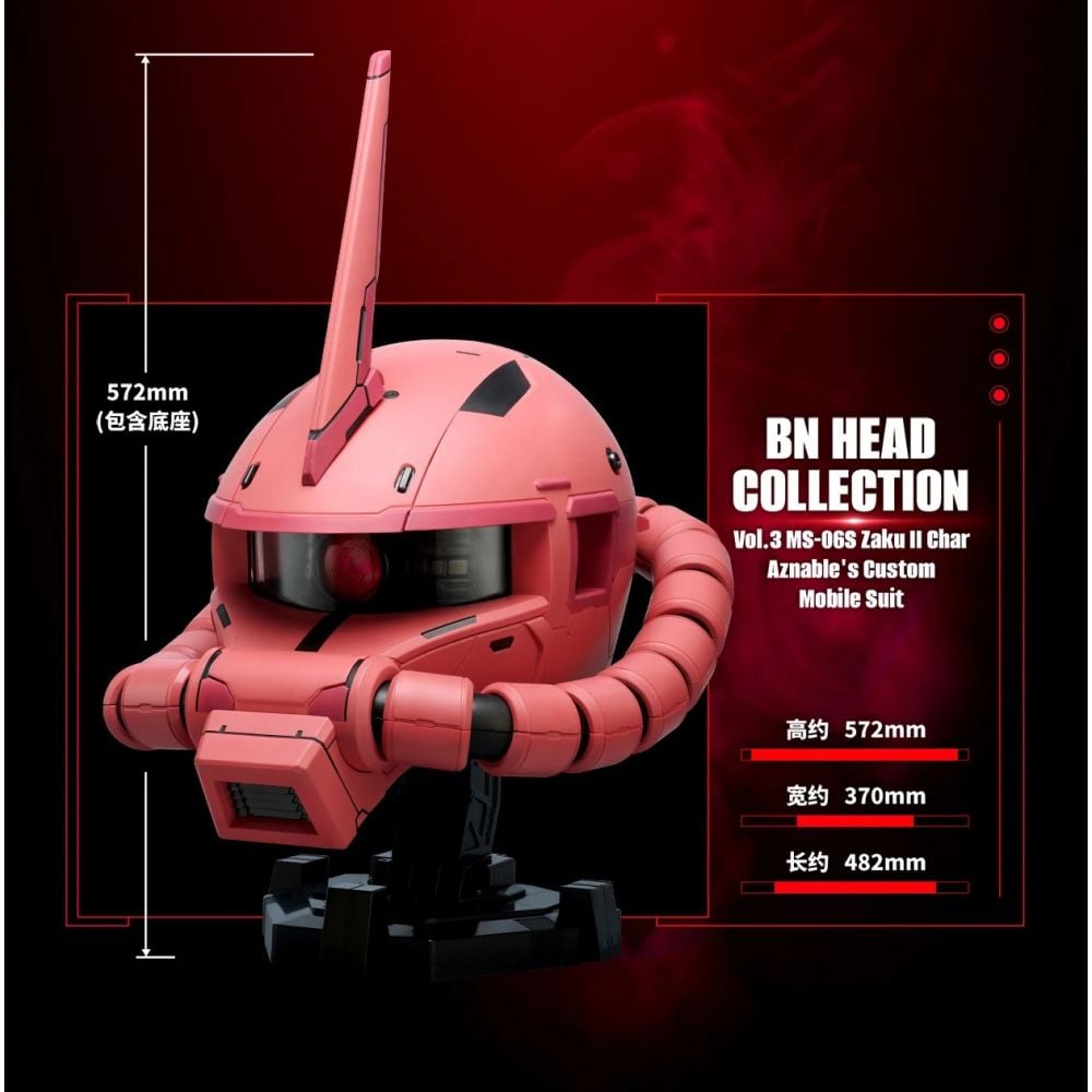 GADGET[BN HEAD COLLECTION] MS-06S 馬沙專用渣古II