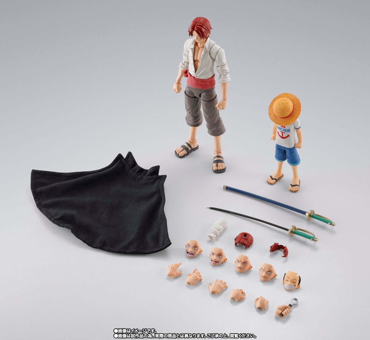 Bandai[魂SHOP限定] SHF 紅髮撒古斯 & 路飛 - 少年期 - Microworks ACG