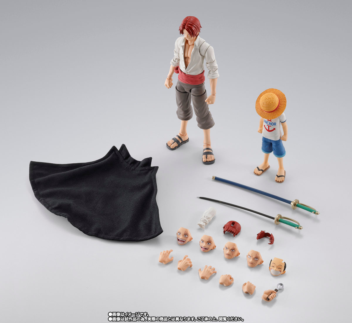 Bandai[魂SHOP限定] SHF 紅髮撒古斯 & 路飛 -少年期-