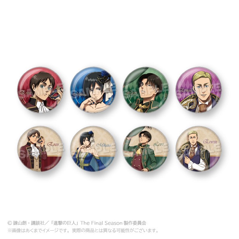 進擊的巨人 角色襟章 蒙面舞會Ver. 盲抽1個 (共8款) 日版 - Microworks ACG