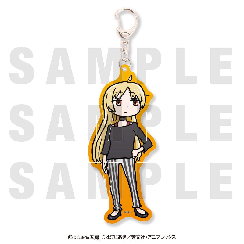 孤獨搖滾! × 仕事貓 亞加力匙扣 盲抽1個 (共9款) 日版 - Microworks ACG