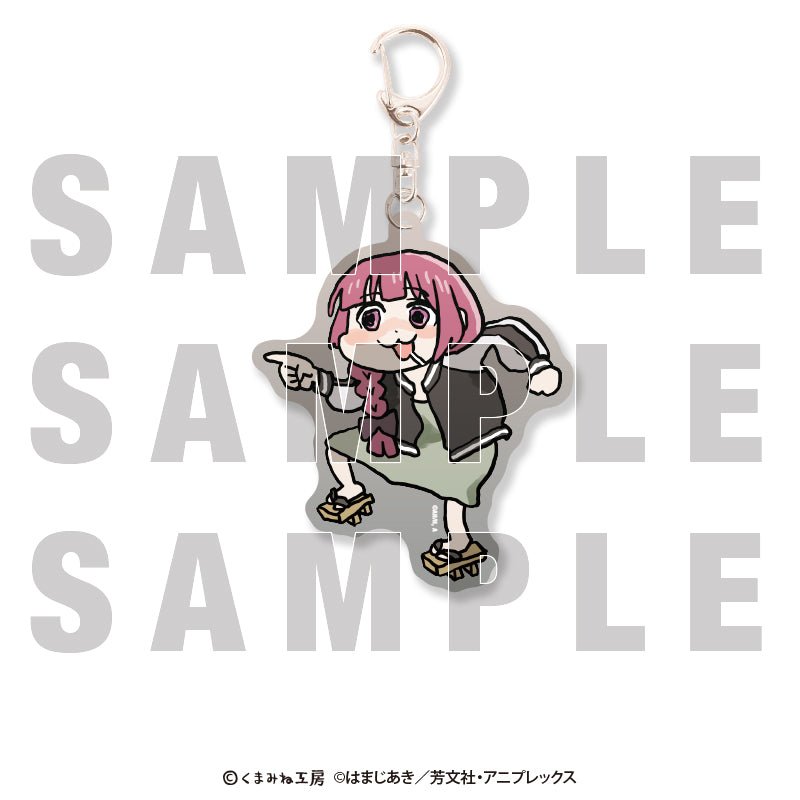 孤獨搖滾! × 仕事貓 亞加力匙扣 盲抽1個 (共9款) 日版 - Microworks ACG