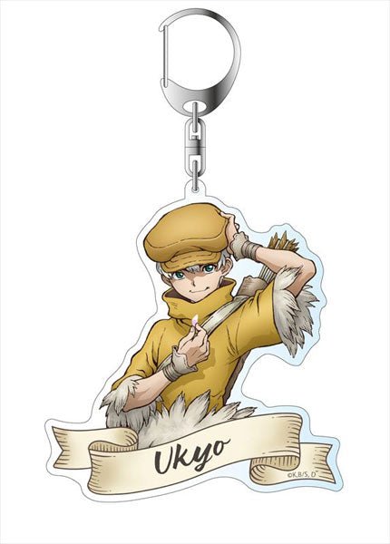 Dr.STONE 新石紀 原作插畫壓克力匙扣 西園寺羽京 (櫻) - Microworks ACG