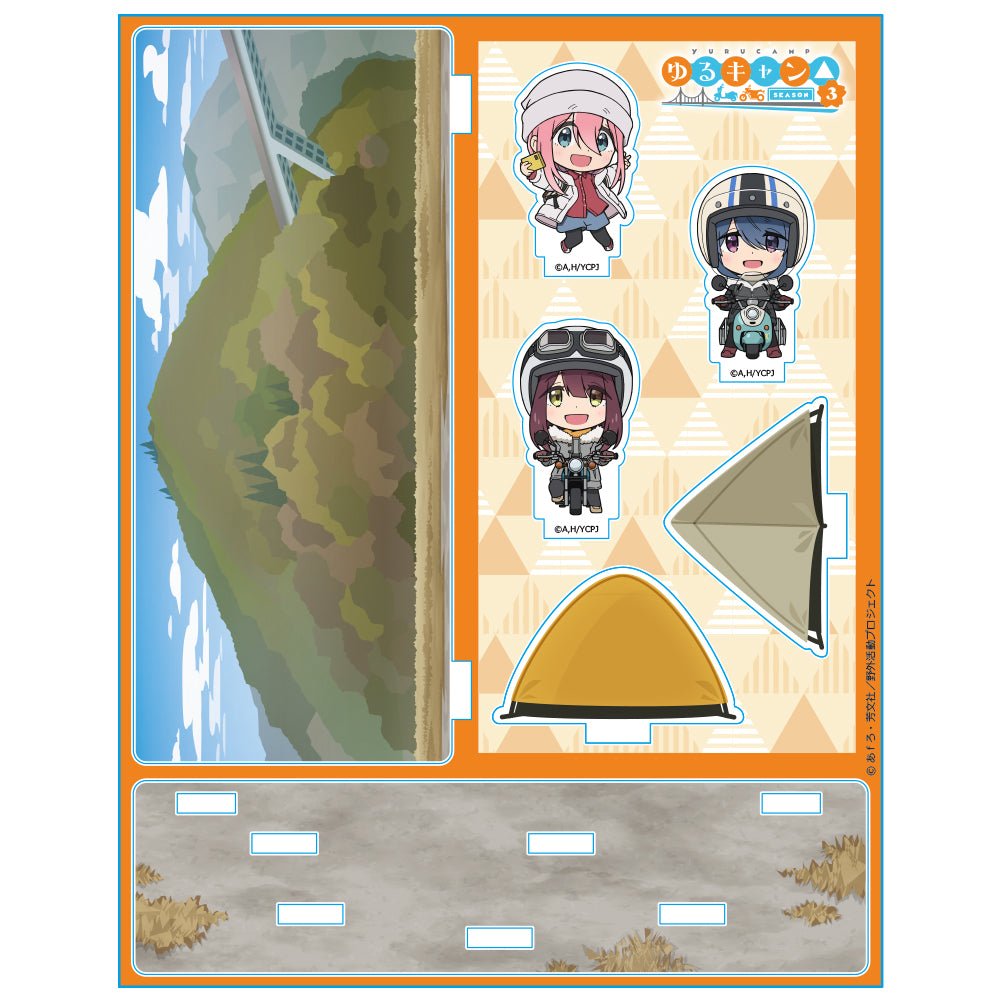 搖曳露營△ SEASON3 壓克力立牌組(大井川營地Ver.) 日版 - Microworks ACG
