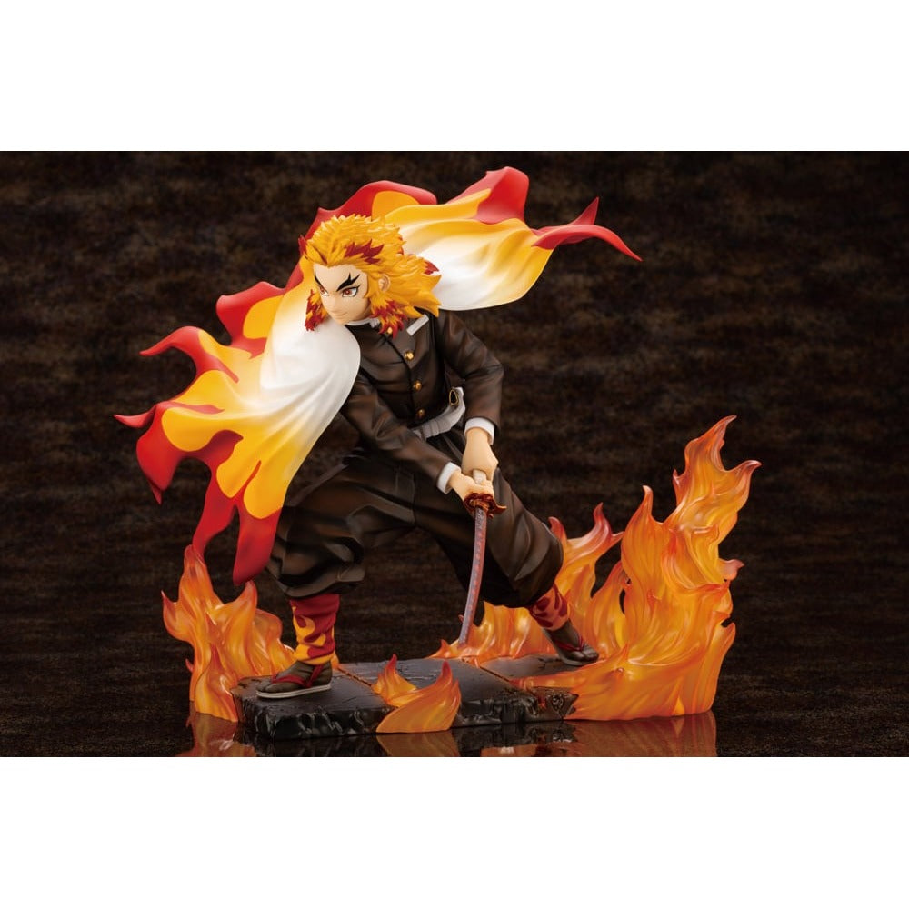 Kotobukiya 壽屋 Artfx J 1/8 PVC Statue《鬼滅之刃》炎柱 煉獄杏壽郎 (附臉部表情特典)