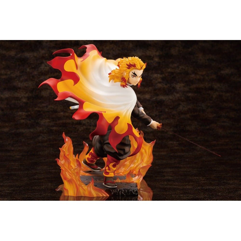 Kotobukiya 壽屋 Artfx J 1/8 PVC Statue《鬼滅之刃》炎柱 煉獄杏壽郎 (附臉部表情特典) - Microworks ACG