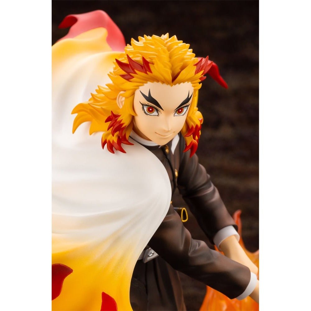 Kotobukiya 壽屋 Artfx J 1/8 PVC Statue《鬼滅之刃》炎柱 煉獄杏壽郎 (附臉部表情特典) - Microworks ACG