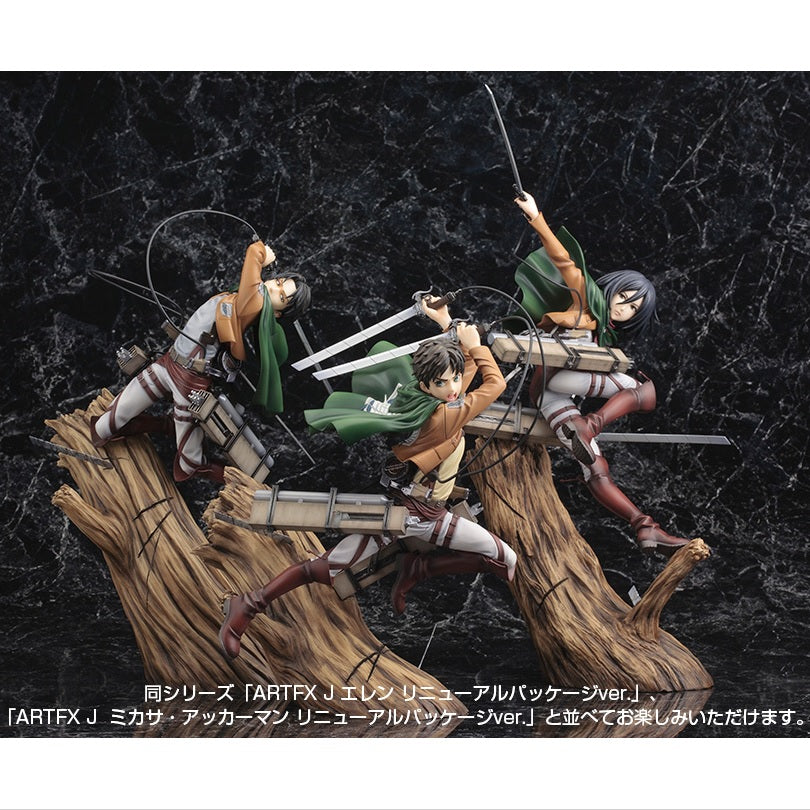 《預訂已截單》Kotobukiya 壽屋 [Artfx J] 《進擊的巨人》18 PVC - 里維·阿加曼 (Renewal Package Ver.)(再販)《2024年4月發售》