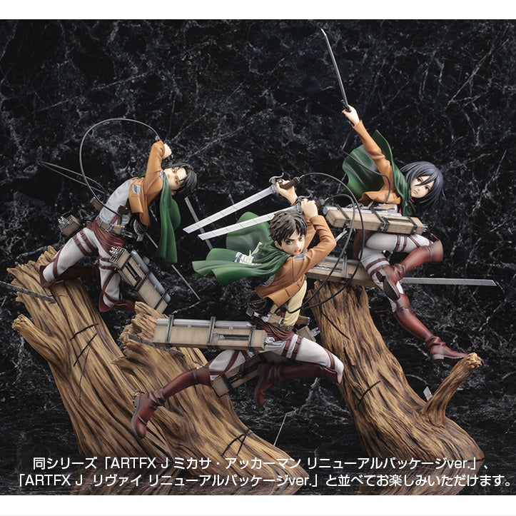 《預訂》Kotobukiya 壽屋 [Artfx J] 《進擊的巨人》 1/8 PVC - 艾連·葉卡 (Renewal Package Ver.)(再販)《2024年5月發售》