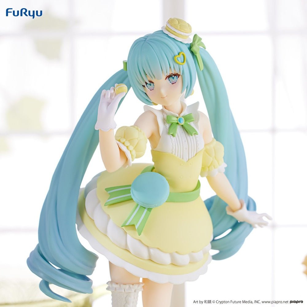 FURYU《初音未來》Exceed Creative 景品 - SweetSweets 系列馬卡龍檸檬色ver. - Microworks ACG