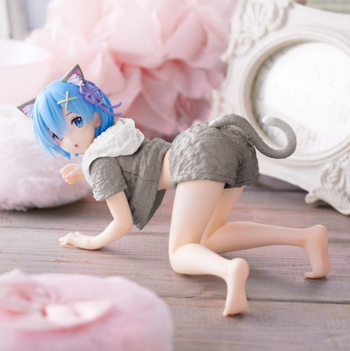 Taito Desktop Cute Figure 《Re:從零開始的異世界生活》 雷姆 (貓咪家居服 Ver.) Renewal Edition - Microworks ACG