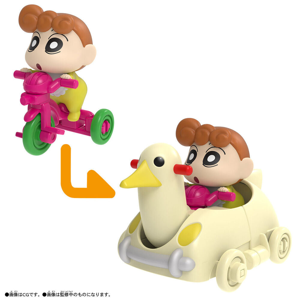 Bandai Play Toys 蠟筆小新組合三輪車 野原向日葵