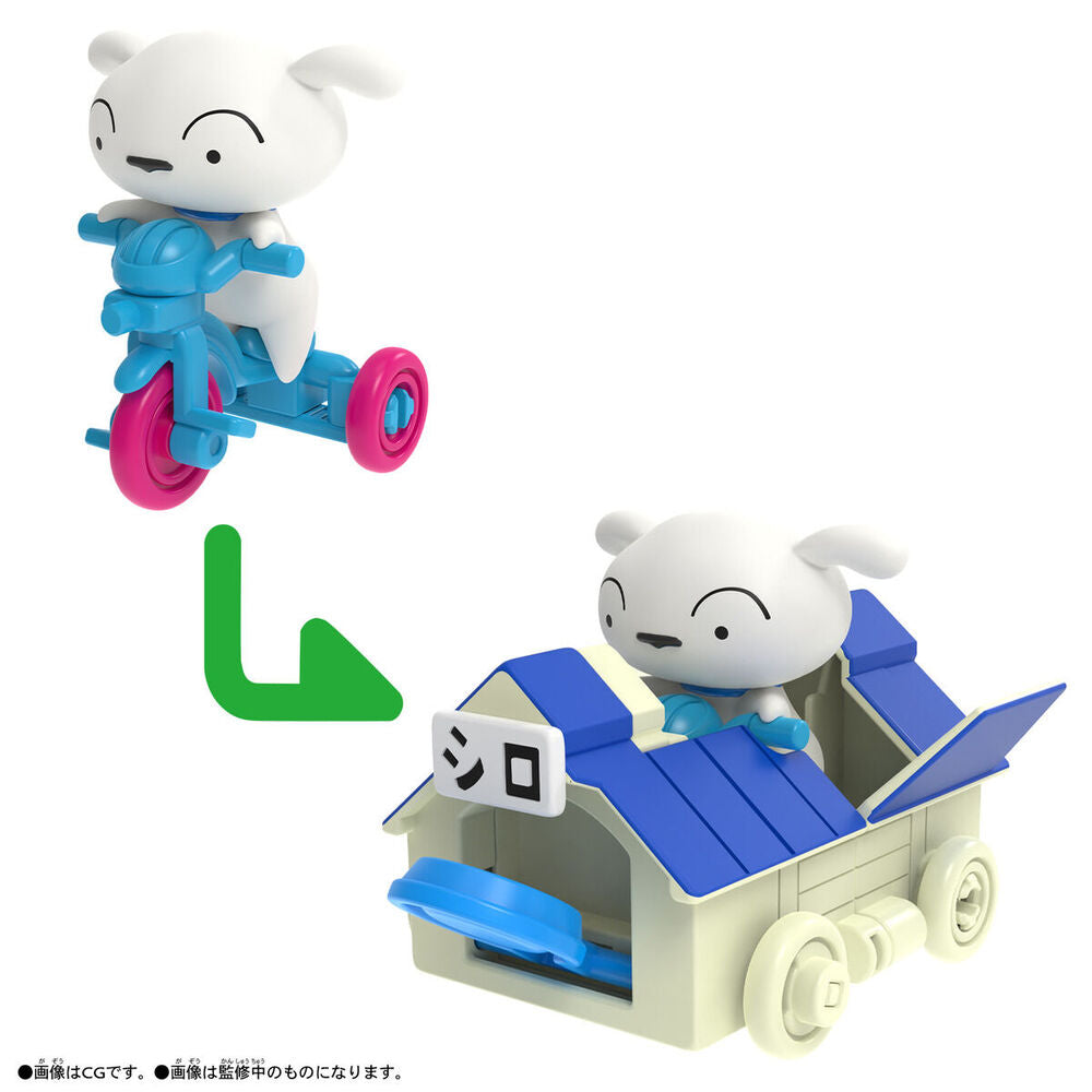 Bandai Play Toys 蠟筆小新組合三輪車 小白
