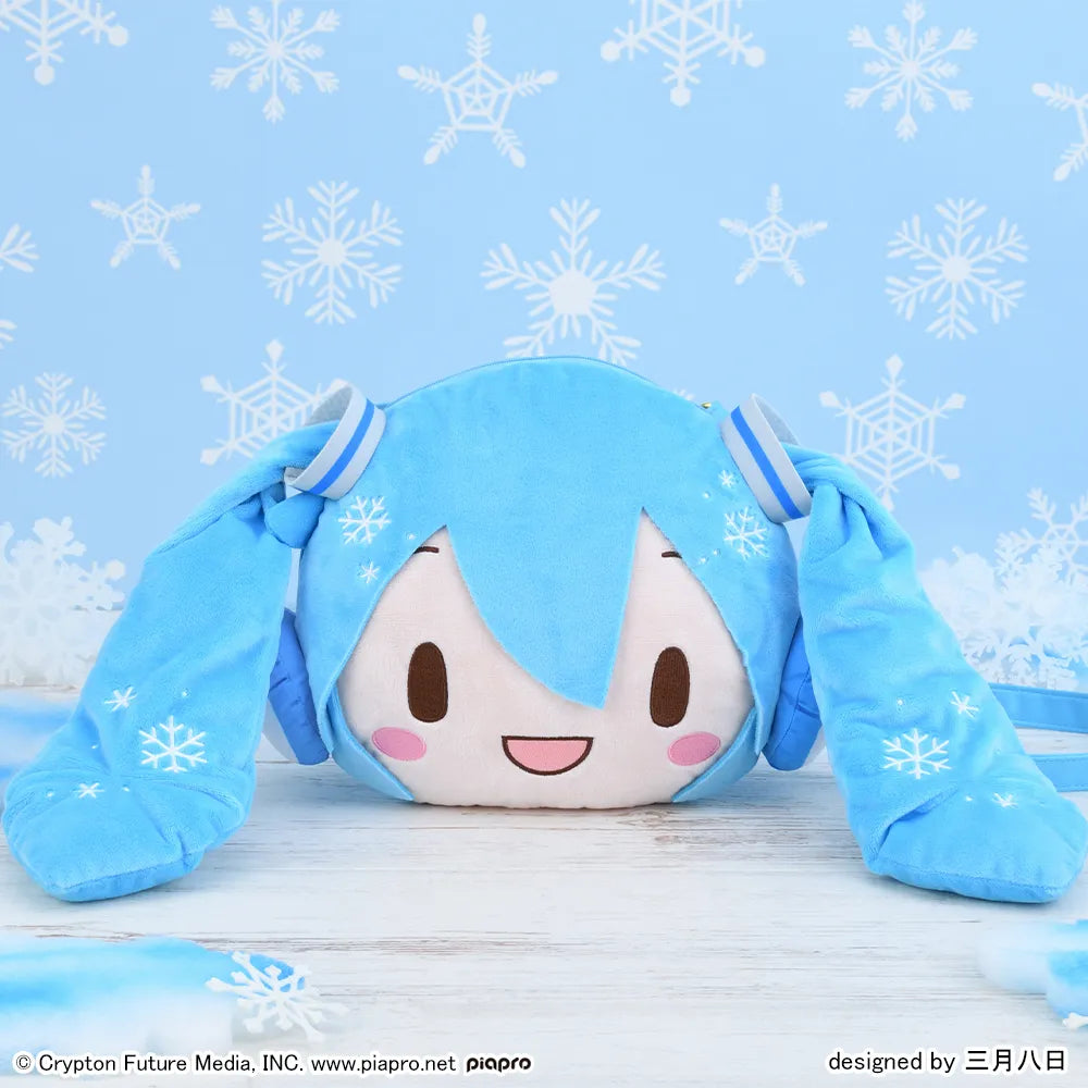 《預訂》SEGA [Fuwa Petit景品]《初音未來》造型斜孭袋 - 雪初音