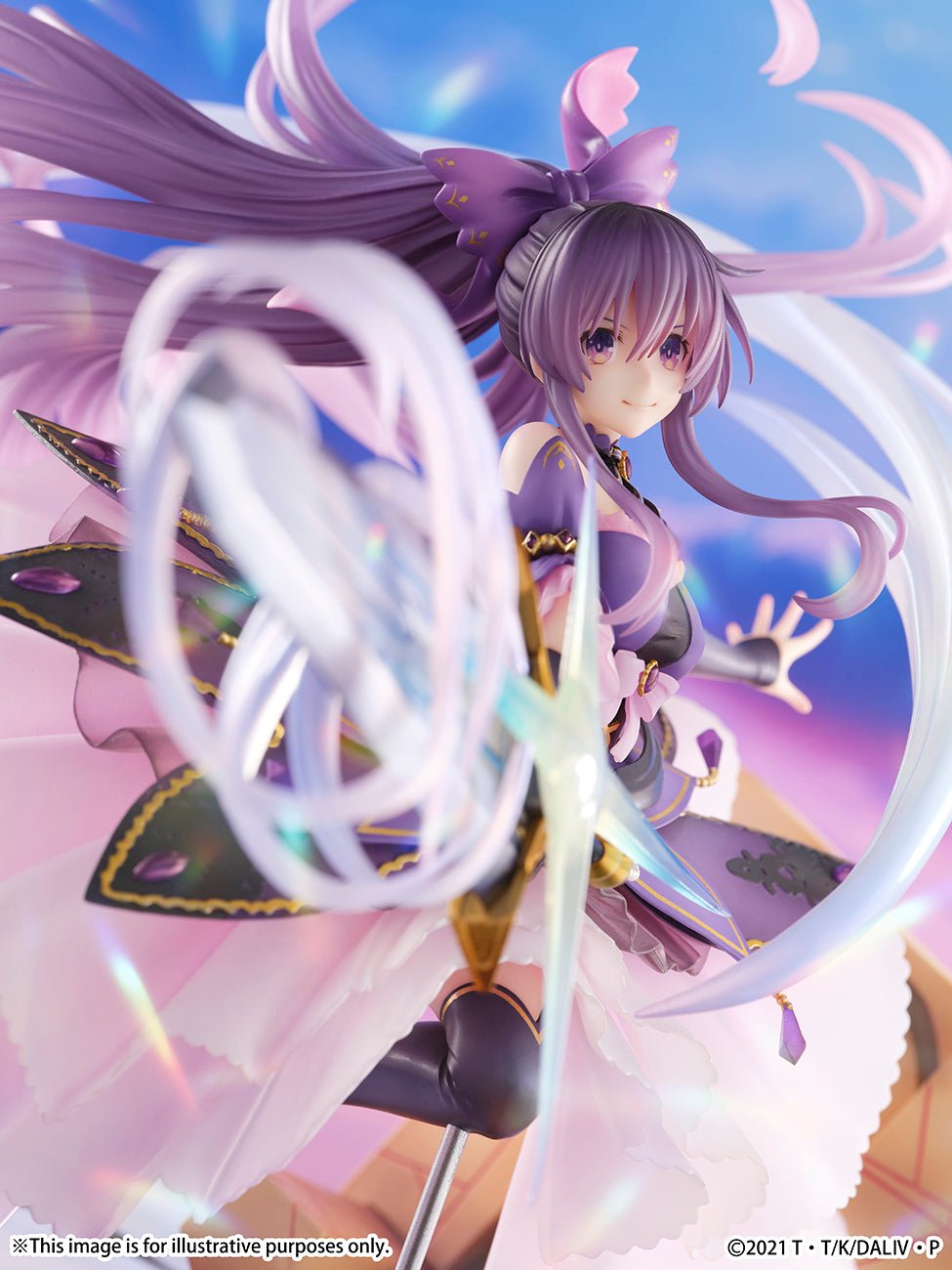 《預訂已截單》SHIBUYA SCRAMBLE FIGURE《約會大作戰》夜刀神十香(Princess Amethyst Dress Ver.)1/7比例手辦《2025年6月發售》 - Microworks ACG