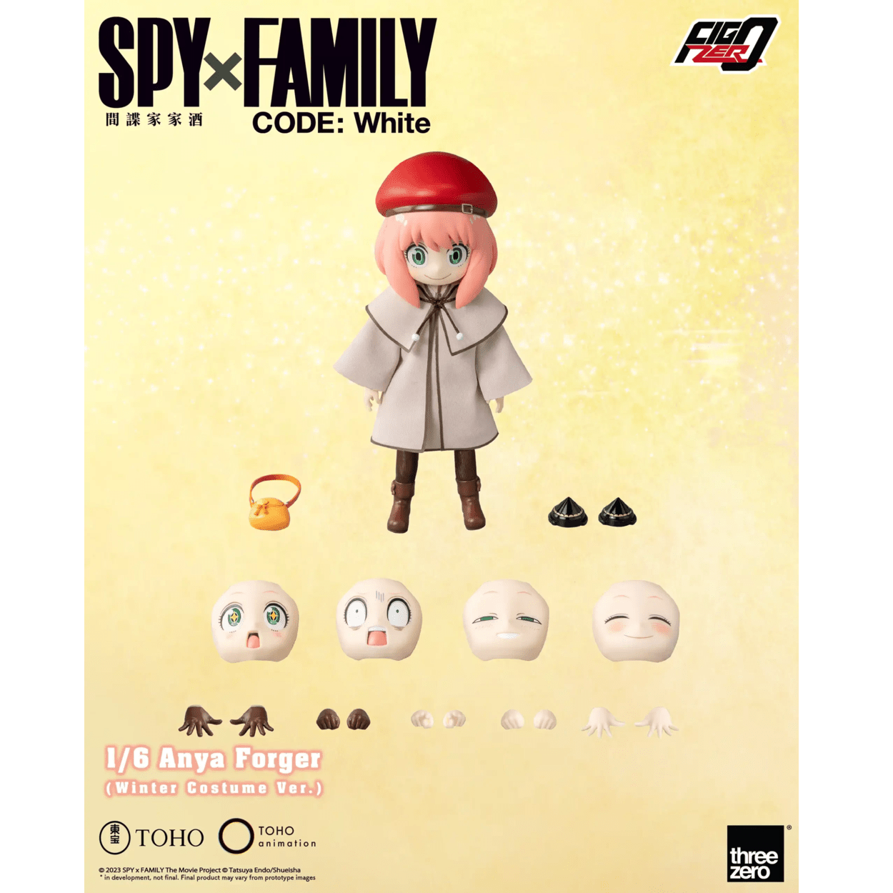 《預訂已截單》Threezero 《SPY×FAMILY CODE: White》FigZero 1/6 安妮亞·佛傑（冬季服裝版）《2024年第二季發售》 - Microworks ACG
