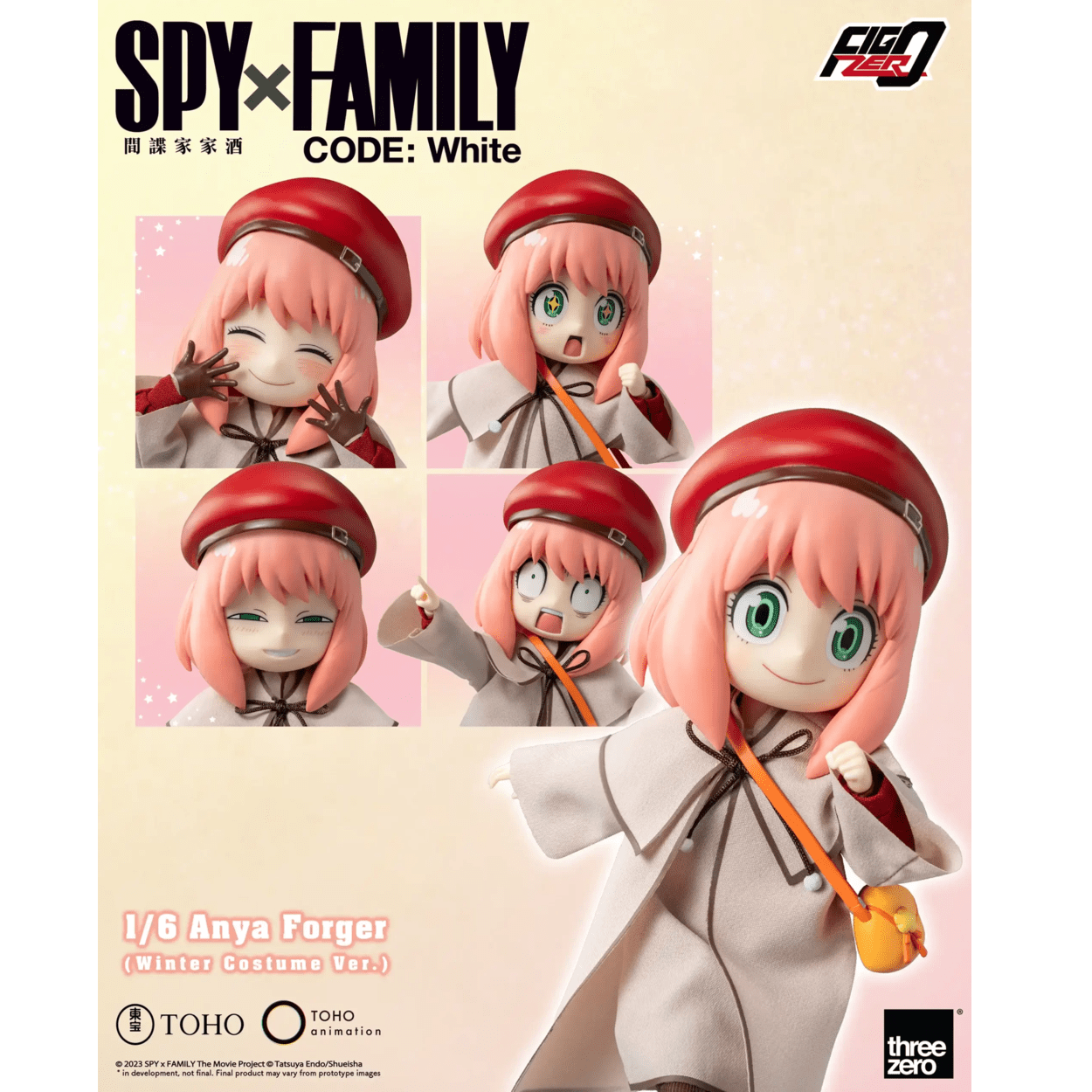 《預訂已截單》Threezero 《SPY×FAMILY CODE: White》FigZero 1/6 安妮亞·佛傑（冬季服裝版）《2024年第二季發售》 - Microworks ACG