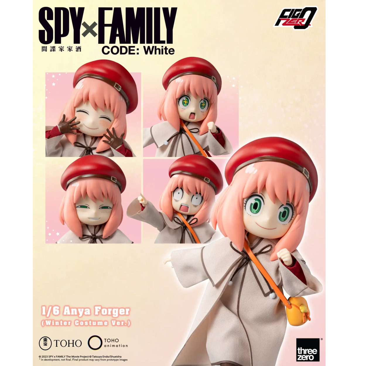 《預訂已截單》Threezero 《SPY×FAMILY CODE: White》FigZero 1/6 安妮亞·佛傑（冬季服裝版）《2024年第二季發售》