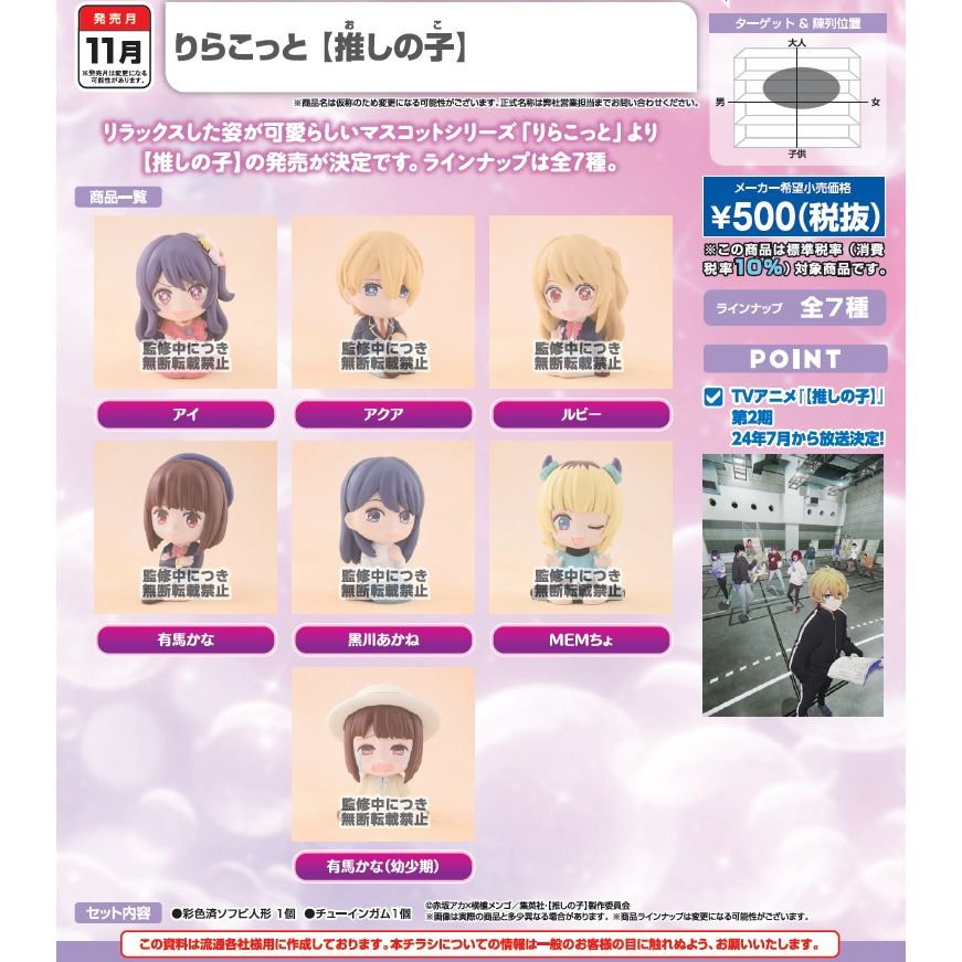 Bandai Candy Toy RIRAKOTTO 我推的孩子造型擺設 - Microworks ACG